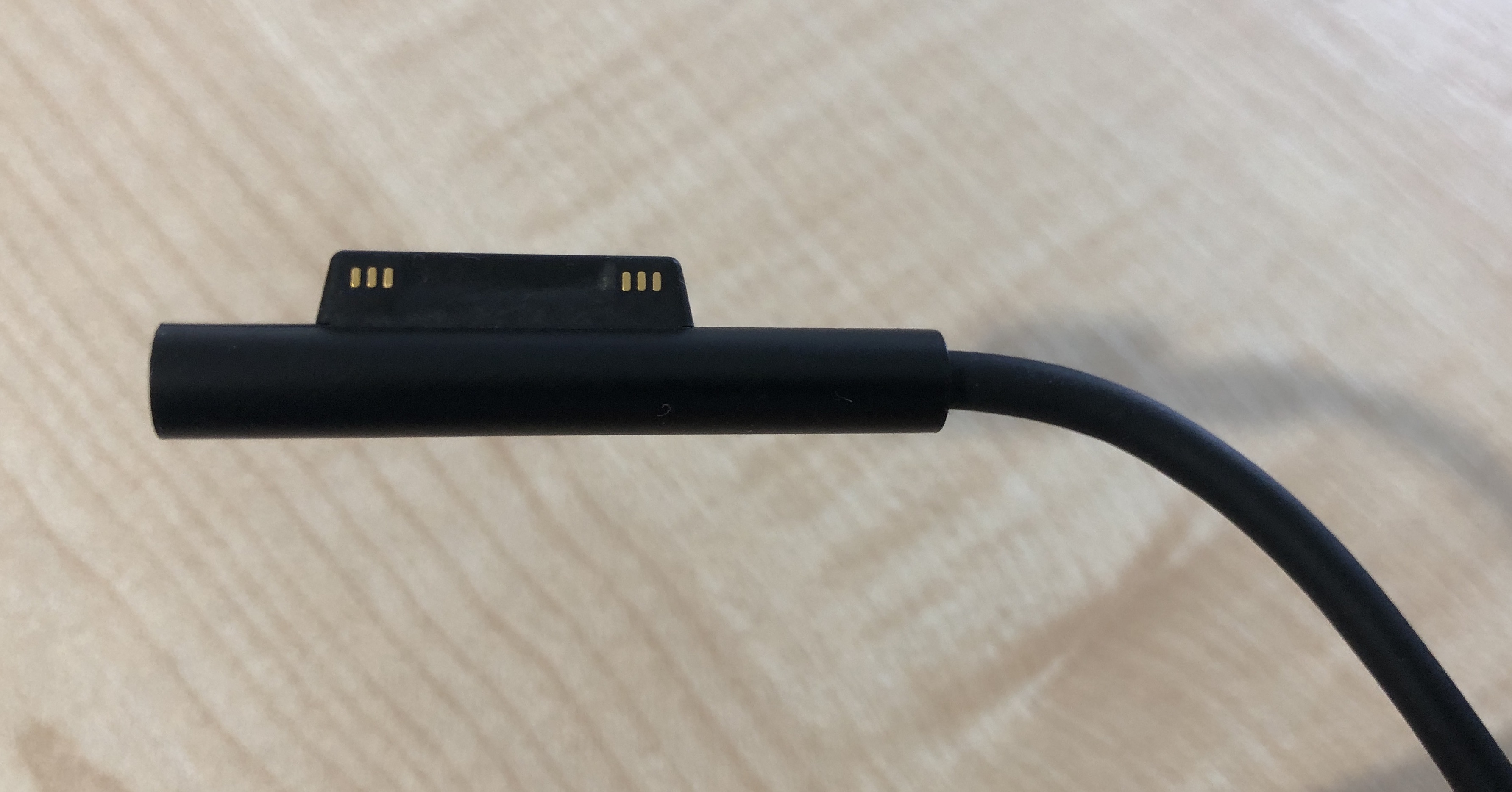 Surface Pro 6 charging cable without strain relief