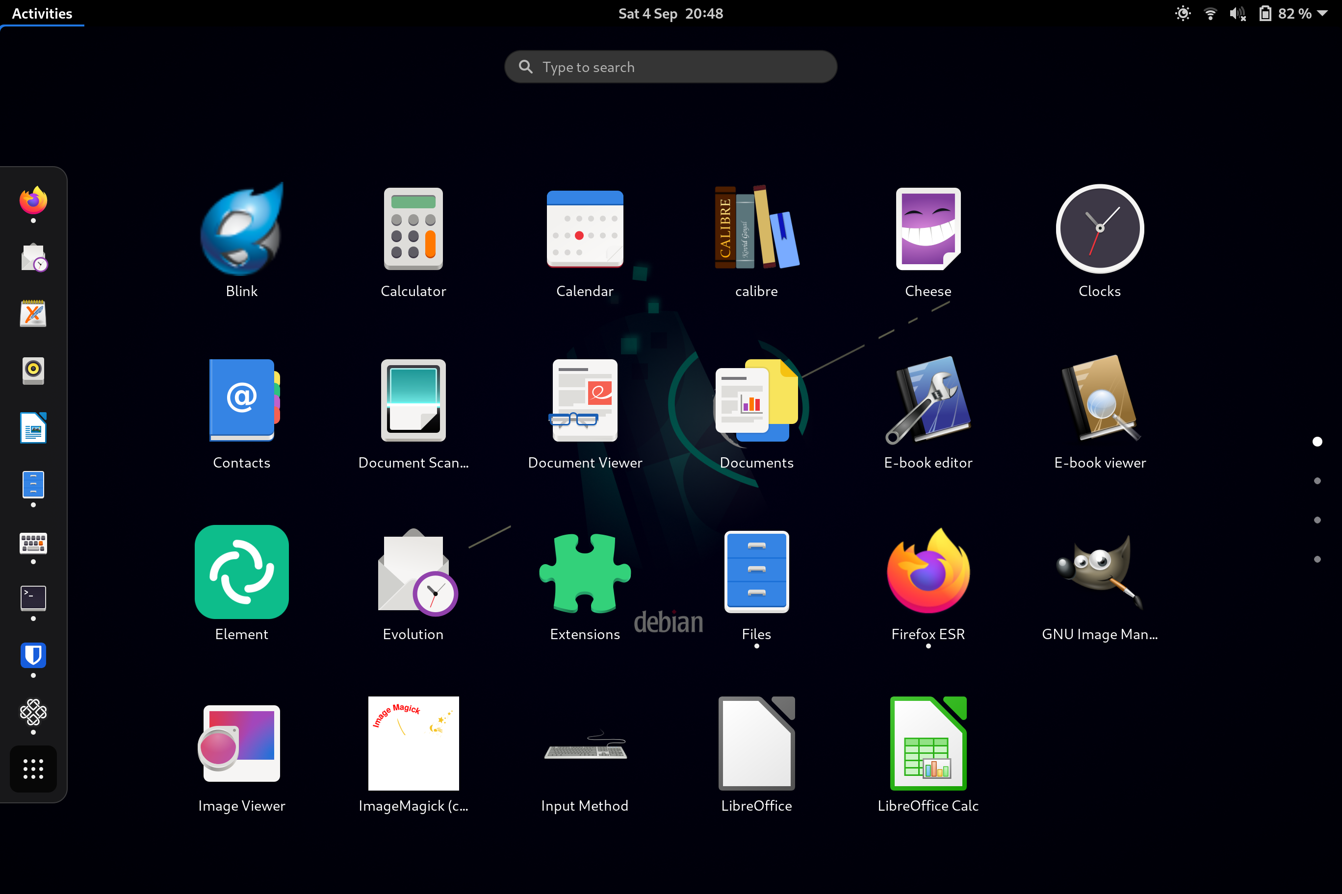 Screenshot of GNOME 3 application manager