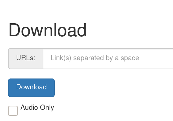 screenshot of download window